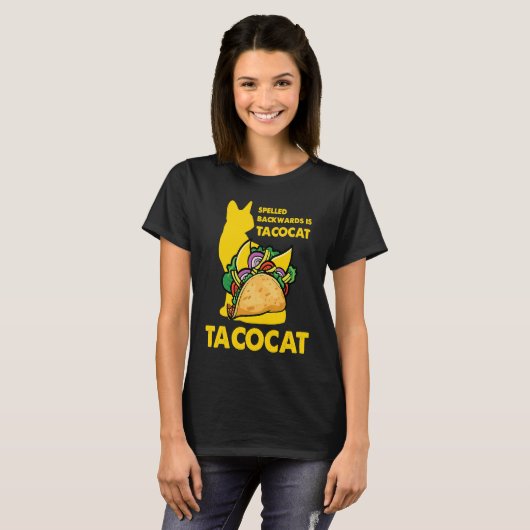 Cute Taco Cat Spelled Backward Is Tacocat Tee (Vorne ganz)