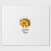 Cute Taco Fiesta Birthday Wrapping Paper Geschenkpapier (Flach)