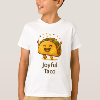 Cute Taco Fiesta Kids' Birthday T-Shirt
