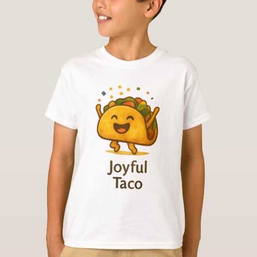 Cute Taco Fiesta Kids' Birthday T-Shirt (Vorderseite)