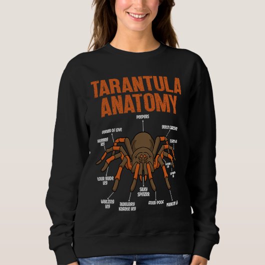 cute tarantula anatomy entomologist sweatshirt (Vorderseite)