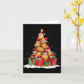 Cute Tato Le Christmas Tree Xmas Hat Long Sleeve  Karte (Gelbe Blume)