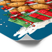 Cute Tato Le Christmas Tree Xmas Hat Long Sleeve  Poster (Ecke)