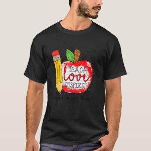Cute Teach Love Inspire Speech Language Therapist T-Shirt
