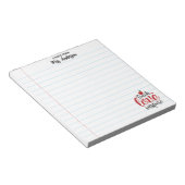 Cute Teach Love Inspire Teacher Appreciation Notizblock (angewinkelt)