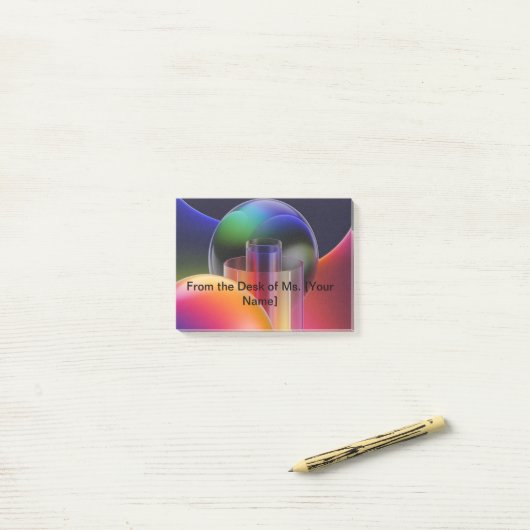 Cute Teacher Post-it Notes | Personalized Classroo Klebezettel (Auf Schreibtisch)