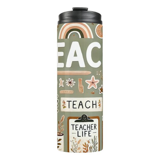 Cute Teacher Thermosbecher (Vorderseite)