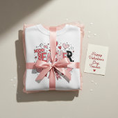 Cute Teacher Valentine's Day Coquette Bow Heart  Sweatshirt