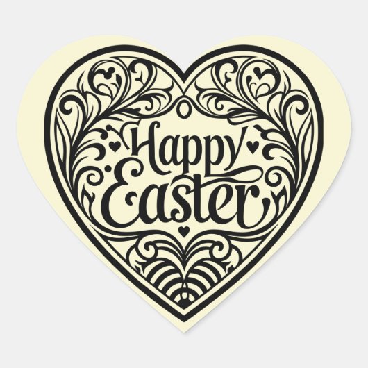 Cute teal bunny happy Easter stickers (Vorderseite)