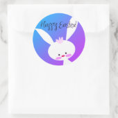 Cute teal bunny happy Easter stickers (Tasche)