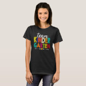 Cute Team Kindergarten Happy Back To School Teache T-Shirt (Vorne ganz)