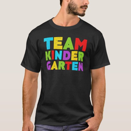 Cute Team Kindergarten Teacher Students  Back To S T-Shirt (Vorderseite)
