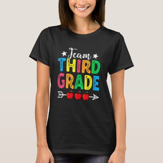 Cute Team Third Grade Teachers Students Back To Sc T-Shirt (Vorderseite)
