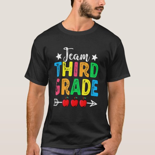 Cute Team Third Grade Teachers Students Back To Sc T-Shirt (Vorderseite)