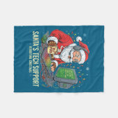 Cute Tech Support Rebooting s Computer Santa Santa Fleecedecke (Vorderseite (Horizontal))