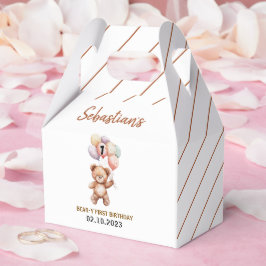 Cute Teddy Bear 1st Birthday | Sweet Bear Geschenkschachtel