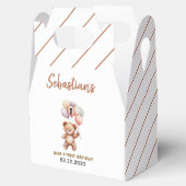 Cute Teddy Bear 1st Birthday | Sweet Bear Geschenkschachtel (Geöffnet)