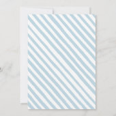 Cute Teddy Bear Air Balloon baby boy shower Dankeskarte (Rückseite)