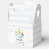 Cute Teddy Bear Baby Shower Boy Geschenkschachtel (Geöffnet)