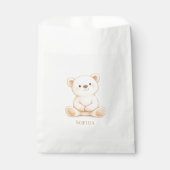 Cute Teddy Bear Baby Shower Personalized Geschenktütchen (Vorderseite)