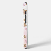 Cute Teddy bear & Bow iPhone 14 Case 🧸 (Rückseite / Links)