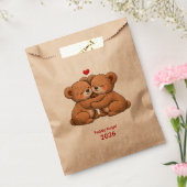 Cute Teddy Bear Couple in Love – Embroidered Style Geschenktütchen (Versiegelt)