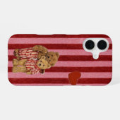 Cute Teddy Bear Couple iPhone Case  iPhone 16 Hülle (Rückseite (Horizontal))