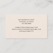 Cute Teddy Bear Daycare Visitenkarte (Rückseite)