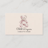 Cute Teddy Bear Daycare Visitenkarte (Vorderseite)
