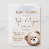 Cute Teddy Bear  Einladung (Vorderseite)