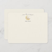 Cute Teddy Bear Gender Neutral Baby Shower Dankeskarte (Vorne/Hinten)