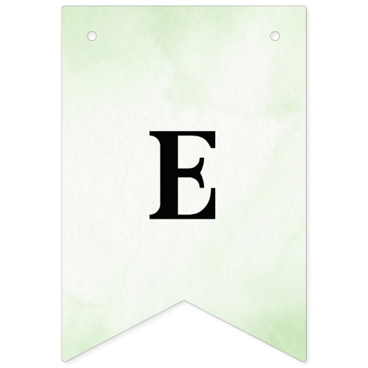 Cute teddy bear green wallpaper wimpelkette (Zweite Fahne)