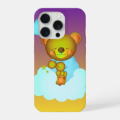 Cute Teddy Bear Holding Balloon Phone Case iPhone Hülle (Rückseite)