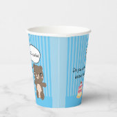 Cute Teddy Bear Kids Funny Joke Pappbecher (Rechts)