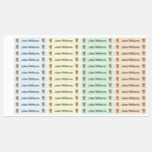 Cute Teddy Bear Kids' Name Clothing School Labels Etiketten (Blatt)