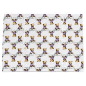 Cute Teddy Bear on a Fluffy Cloud Purple PJs Große Geschenktüte (Vorderseite)