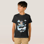 Cute Teddy Bear Pilot Airplane T-Shirt (Vorne ganz)