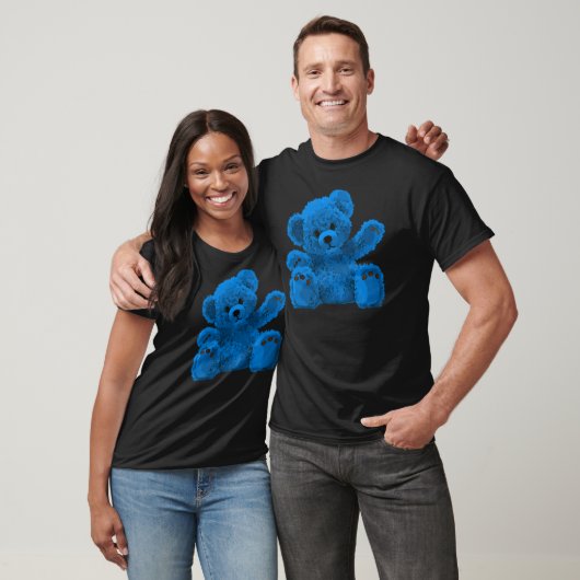 Cute Teddy Bear, Teddybär, blue T-Shirt (Unisex)