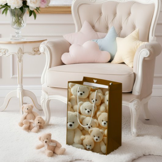 Cute Teddy Bear Valentine’s Gift Bag Mittlere Geschenktüte