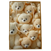 Cute Teddy Bear Valentine’s Gift Bag Mittlere Geschenktüte (Vorderseite)