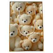 Cute Teddy Bear Valentine’s Gift Bag Mittlere Geschenktüte (Rückseite)