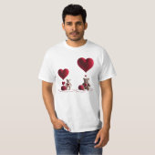 Cute Teddy Bears Big Little Heart Men's Value T-Shirt (Vorne ganz)