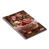 Cute Teddy Rose Basket Valentine Daily Gratitude Notizblock (Rechte Seite)