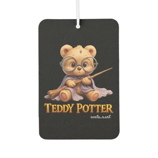 Cute Teddy Wizard Car Air Freshener Autolufterfrischer (Vorderseite)