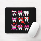 Cute Teeth Love Valentine's Day Dental Mousepad (Mit Mouse)