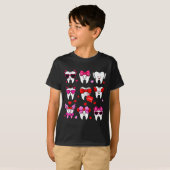Cute Teeth Love Valentine's Day Dental T-Shirt (Vorne ganz)