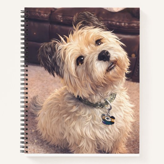 Cute Terrier Dog Small Notepad Notizblock (Vorderseite)