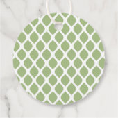 Cute Thank You Birthday Name Any Age Green Modern Geschenkanhänger (Rückseite)