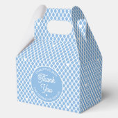 Cute Thank You Birthday Name Any Age Pretty Blue Geschenkschachtel (Vorderseite)