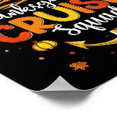 Cute Thanksgiving Cruise Squad Matching Family Vac Poster (Ecke)